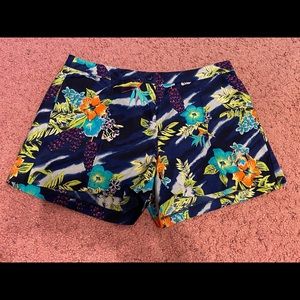 Hawaiian print shorts